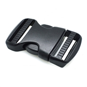 Lås - kliklås til faldskærmsline. 51 mm. Sort